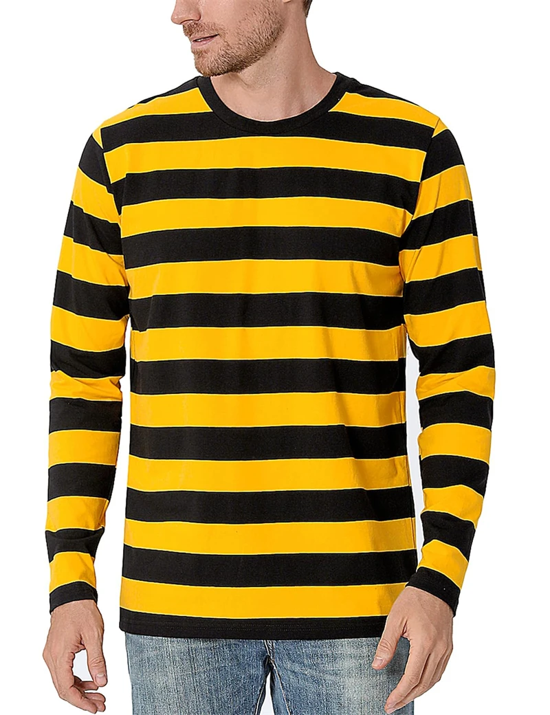 Embellish Knit - T-shirt da uomo a maniche lunghe