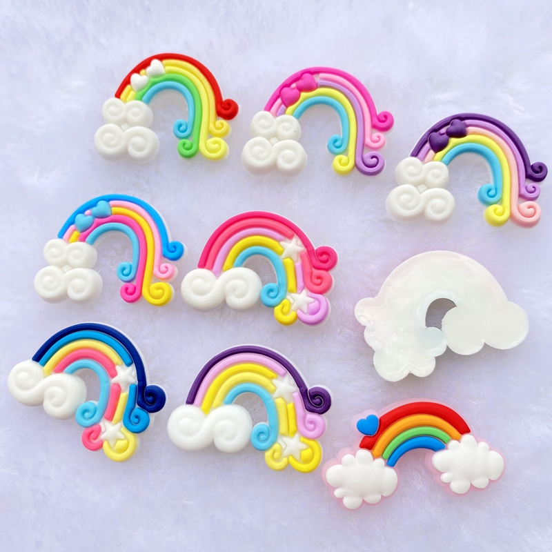 10/20pcs carino arcobaleno PVC - Embellishment Glue Craft recensione e prezzo